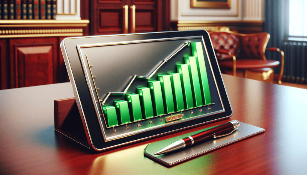 Illustration of a growing financial graph