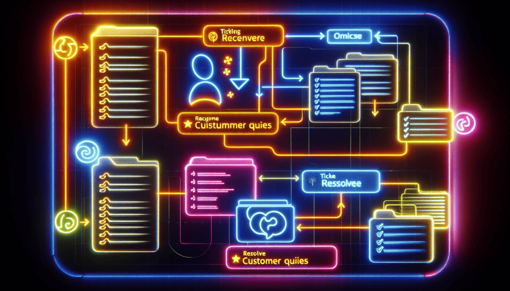 Ticketing system for customer queries