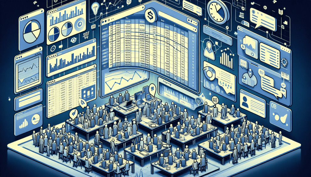 Illustration of event management and attendee tracking with Google Sheets